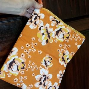 Rachel Pally BRAND NEW floral orange yellow clutch